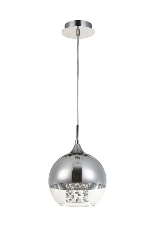 Подвесной светильник Fermi с плафоном из металла и стекла