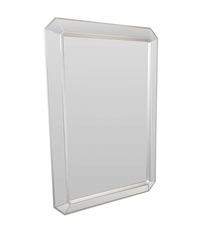 Настенное зеркало Casell 60x90 серебряного цвета