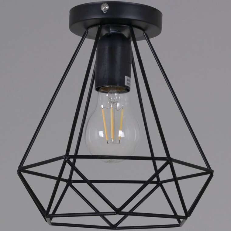 Потолочный светильник 02188-0.3-01 (металл, цвет черный)