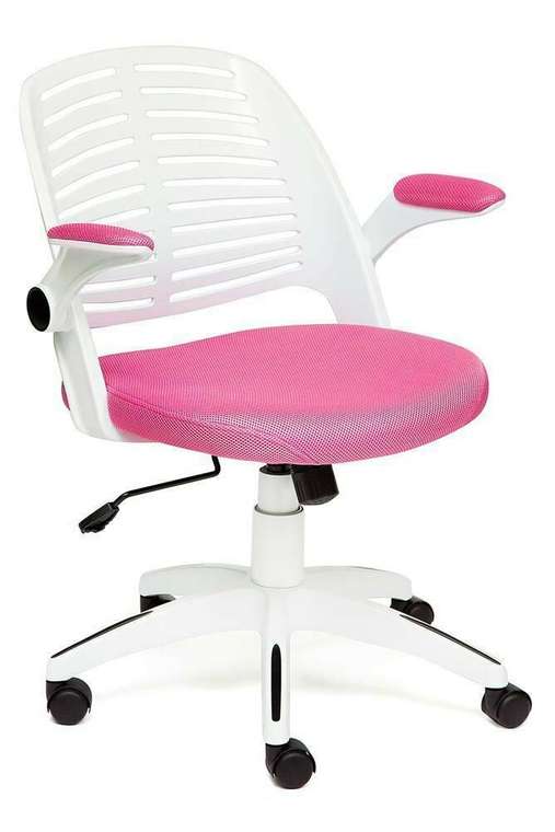 Кресло офисное Joy бело-розового цвета