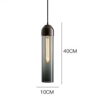 Дизайнерский подвесной светильник Fosa с плафоном дымчатого цвета