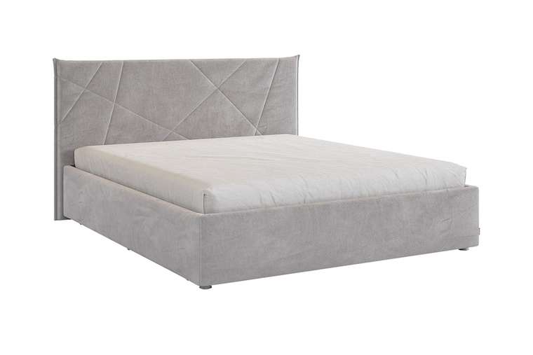 Кровать Квест 160х200 серого цвета без подъемного цвета