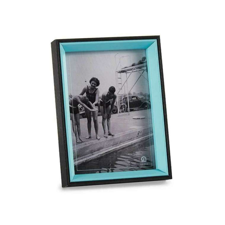 Фоторамка Стеклянный Чёрный Синий Деревянный MDF (6 штук) (3 x 20 x 15 cm)