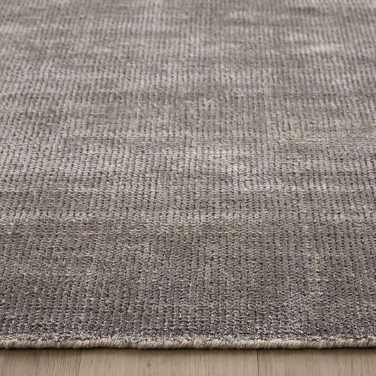 Ковер ручной работы из шерсти и лиоцелла Terral 200х290 серого цвета