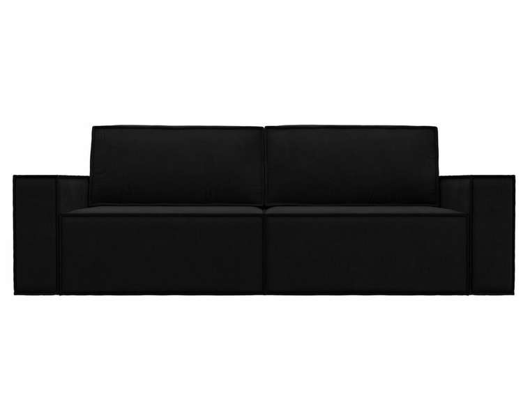 Прямой диван-кровать Куба черного цвета