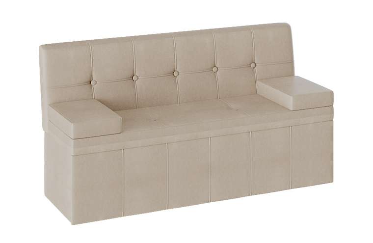 Мини-диван с ящиком для хранения Ламанш бежевого цвета