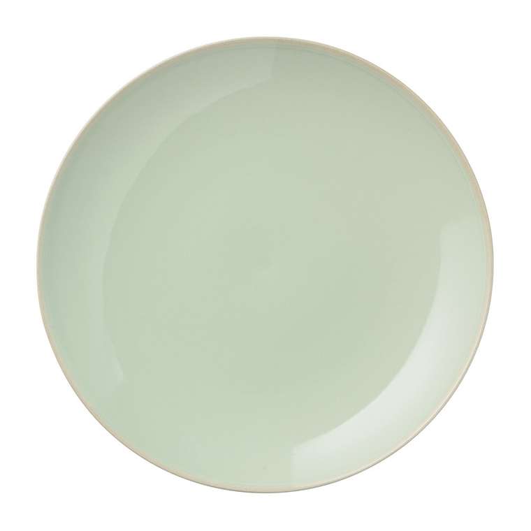  Зеленая тарелка из керамики