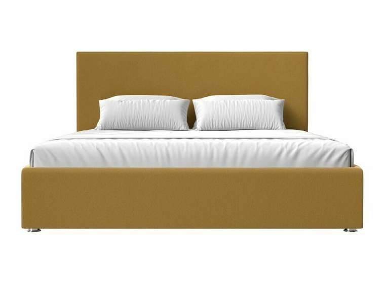 Кровать Кариба 200х200 желтого цвета с подъемным механизмом