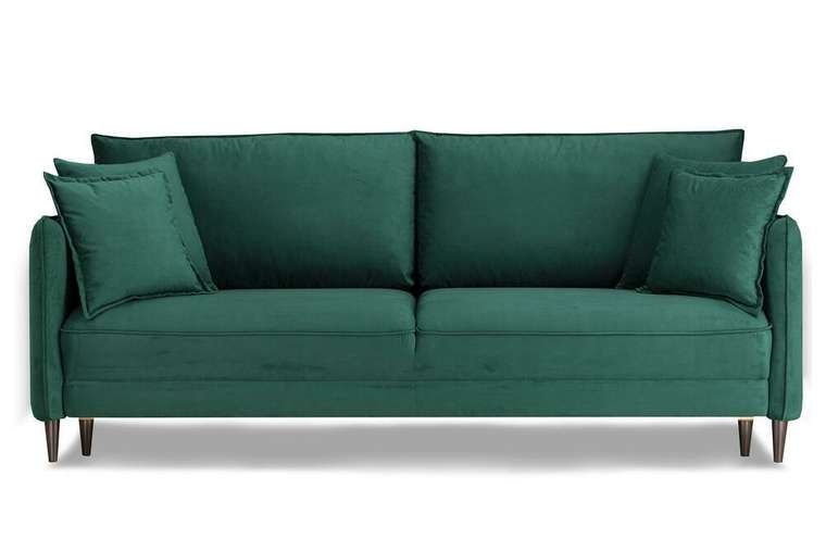 Прямой диван-кровать Йорк Премиум зеленого цвета