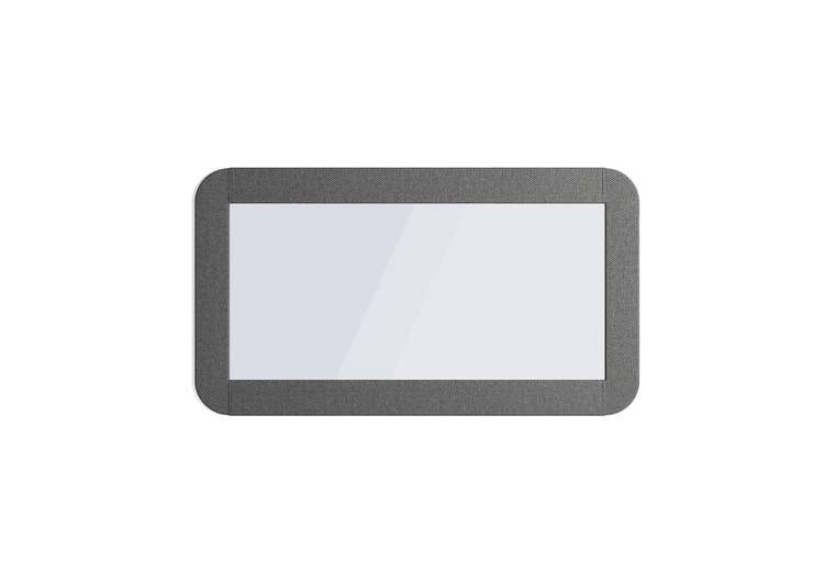 Настенное зеркало Люкс 50х90 серого цвета 