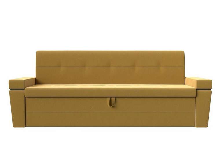 Прямой диван-кровать Деметра желтого цвета