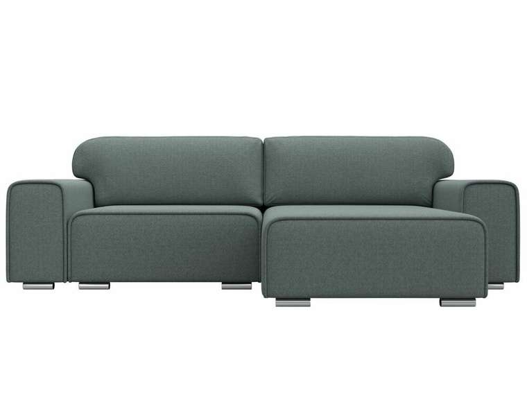 Угловой диван-кровать Лига 029 серого цвета правый угол