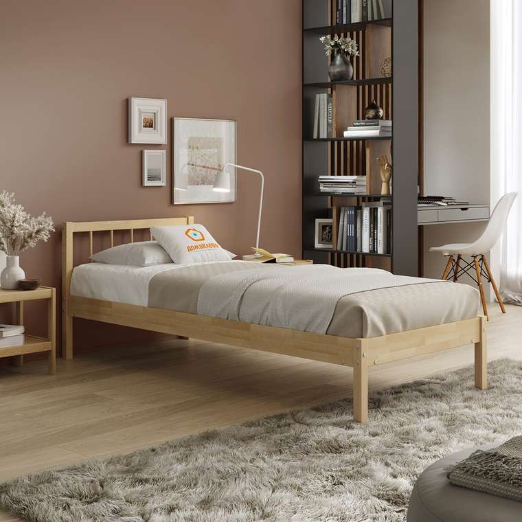 Кровать Мечта-4 80х190 бежевого цвета без подъемного механизма