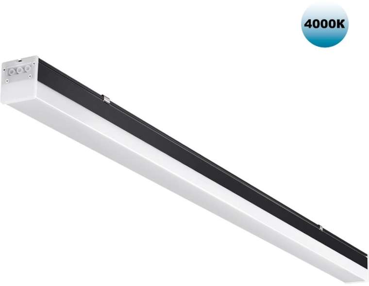 Потолочный светильник накладной светодиодный линейный Novotech Bits 359113, IP20 LED 50W 4000K черный