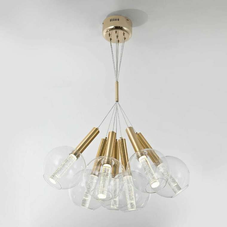 Подвесной светильник ML.88917.7 GD (стекло, цвет прозрачный)