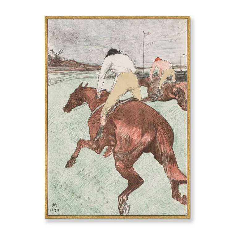 Репродукция картины на холсте The Jockey, 1899г.