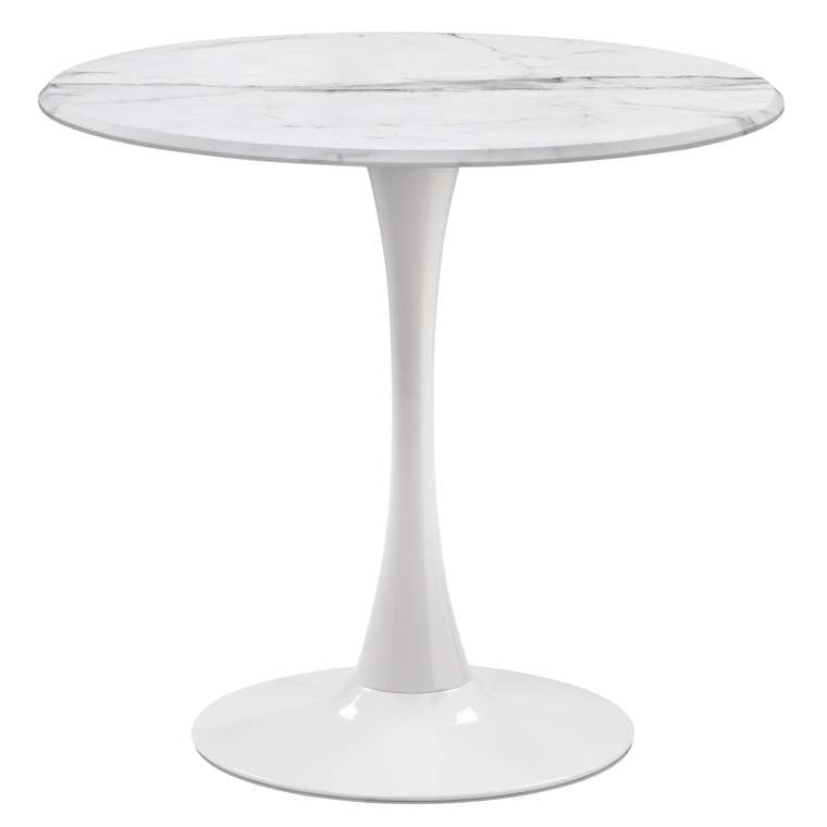 Обеденный стол Tulip 90х90 белого цвета