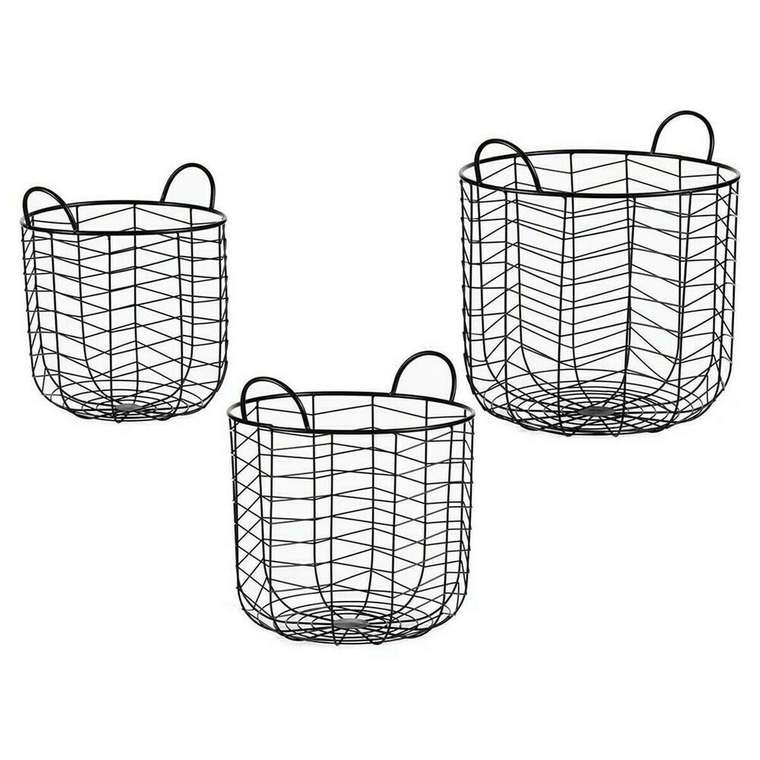 Набор корзин Чёрный Металл (3 pcs)