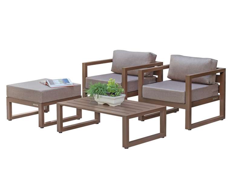 Набор садовой мебели Capri 4 серо-коричневого цвета