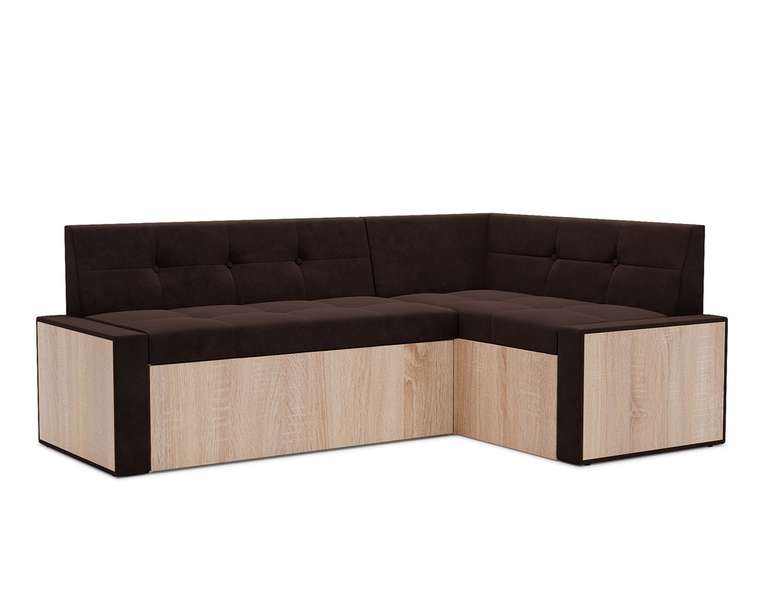  Угловой диван-кровать Таллин L коричневого цвета правый угол 