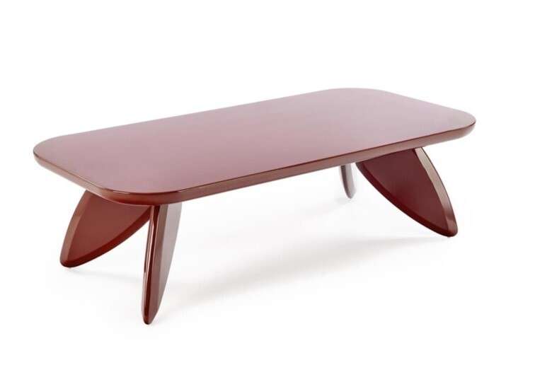 Стол журнальный Soraya бордового цвета