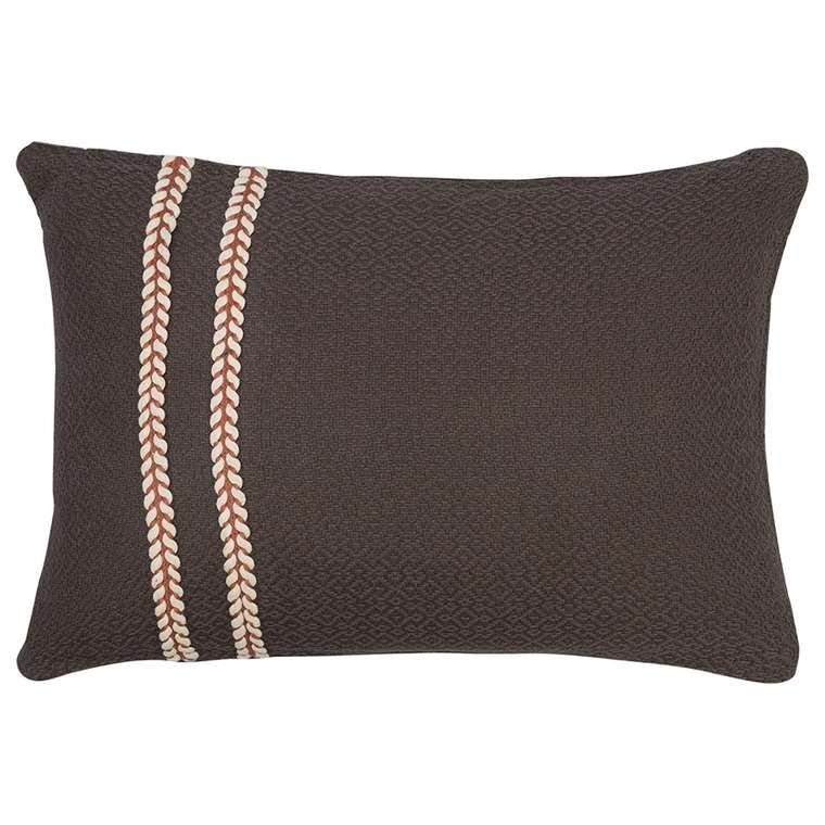Подушка декоративная Braids 30х45 серо-коричневого цвета