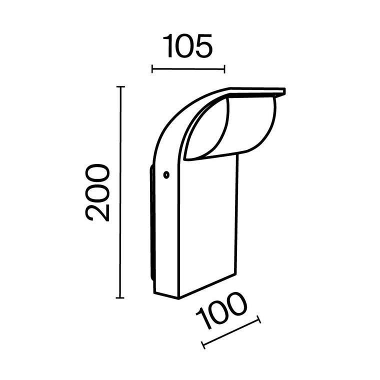 Настенный светильник (бра) Outdoor O446WL-L7GF3K Stock Outdoor