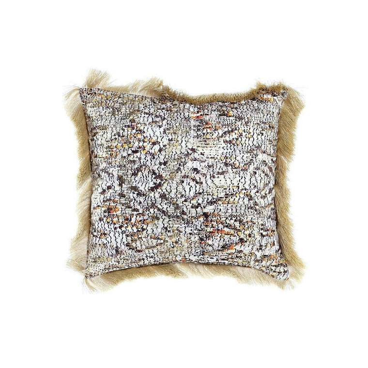 Подушка из полиэстера 45x45 с бахромой