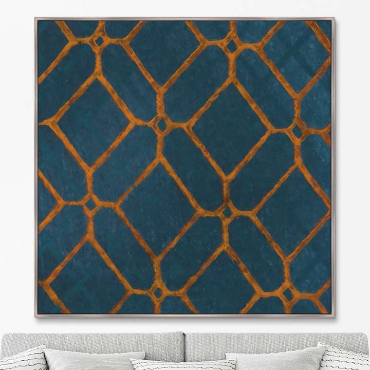 Репродукция картины Vintage print of Japanese textile №68, 1904г.