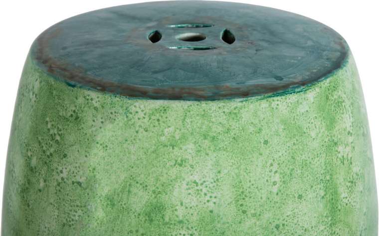 керамический столик-табурет в виде барабана 