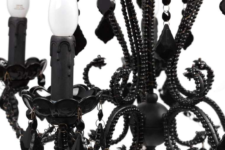 Люстра 19th C.Rococo Iron & Smoke Crystal Round Vol.I 