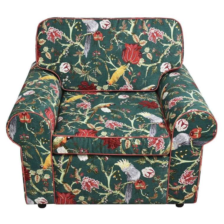 Кресло с яркой обивкой