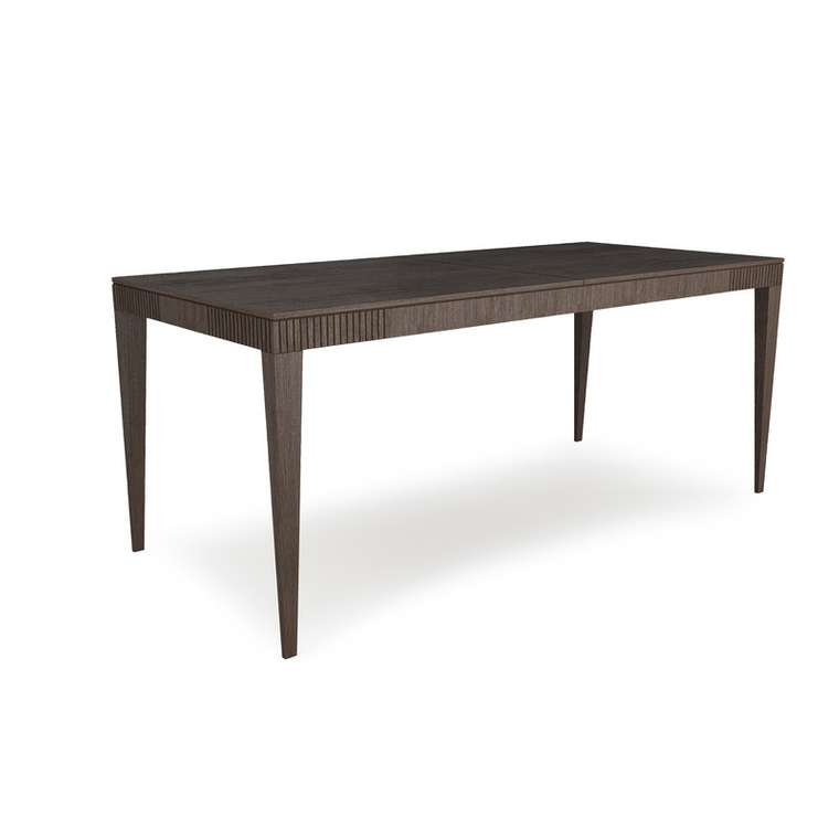 Раздвижной обеденный стол Линии 180х80 темно-коричневого цвета