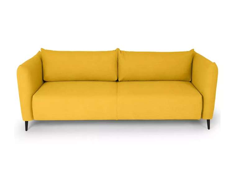 Диван-кровать Menfi желтого цвета с металлическими ножками