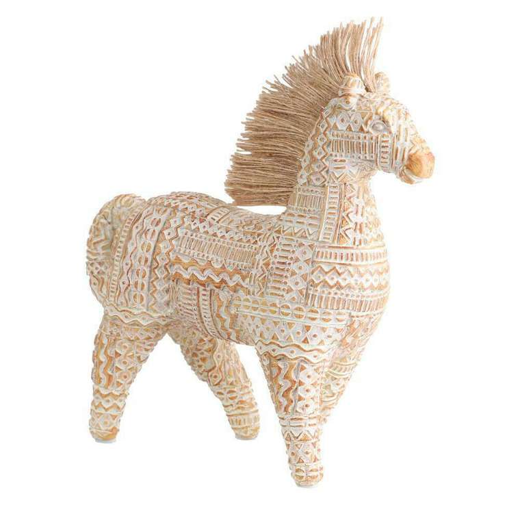 Статуэтка лошадь Ishikari бежевого цвета