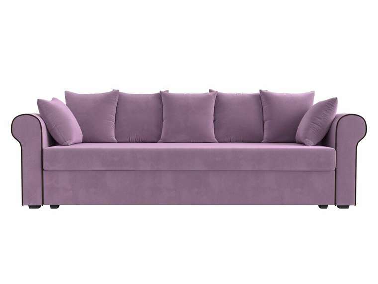 Прямой диван-кровать Рейн сиреневого цвета 
