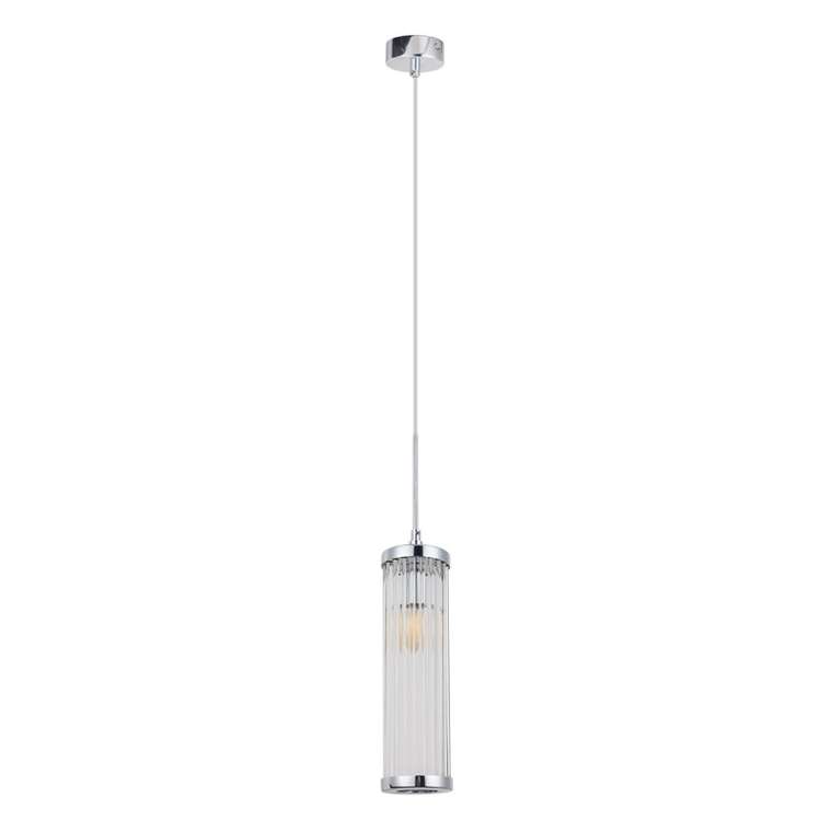 Подвесной светильник Tadeo SP1 D100 Chrome/Transparente (стекло, цвет прозрачный)