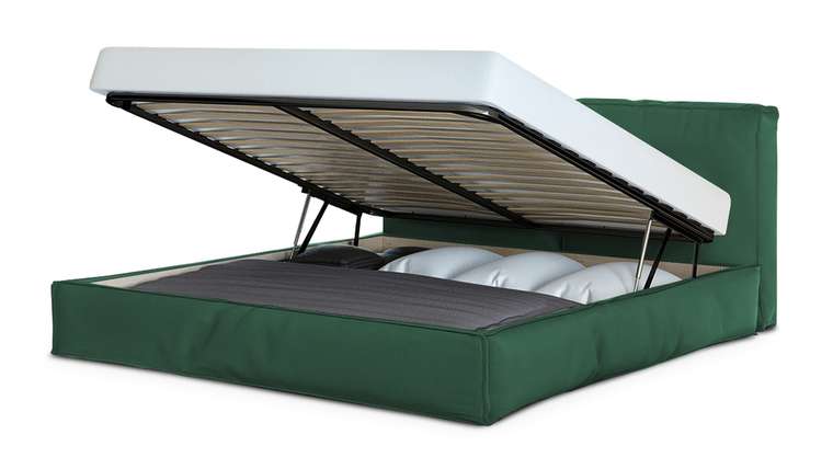 Кровать Латона 140х200 зеленого цвета