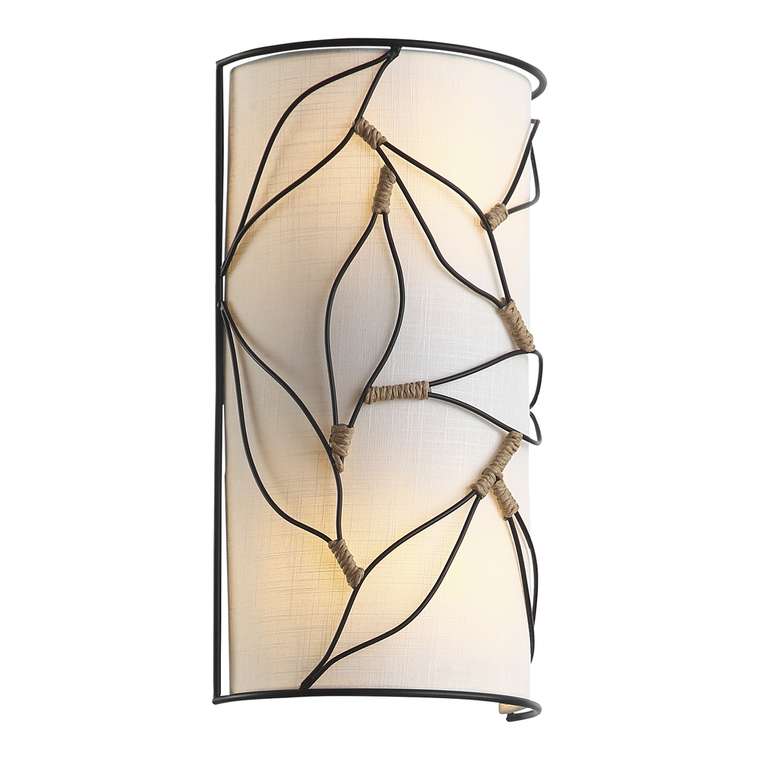 Светильник настенный ST-Luce Черный/Бежевый E27 2*60W ROOT