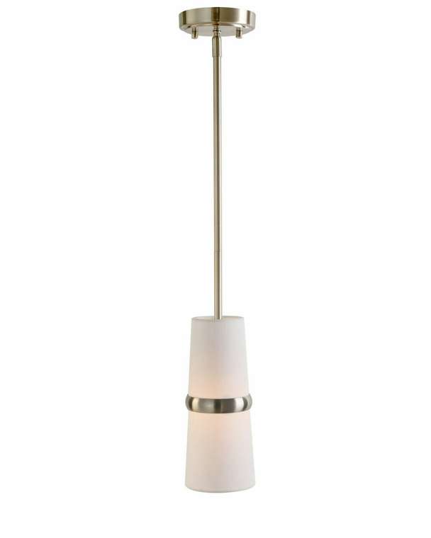 подвесной светильник Флемиш бело-серого цвета