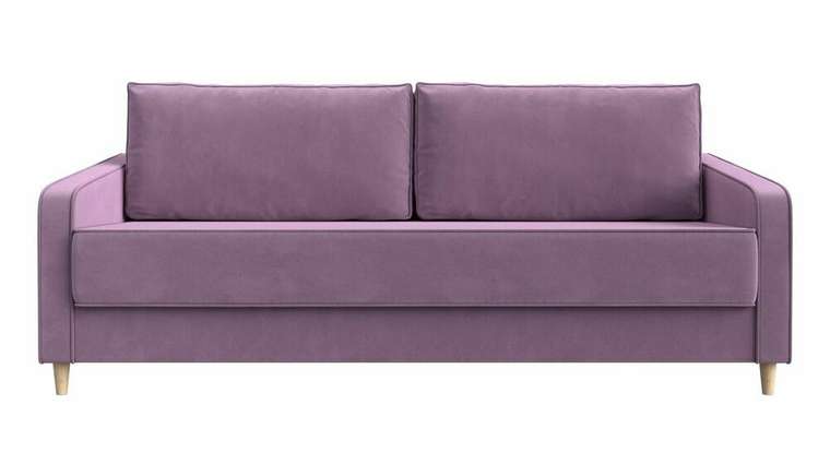 Прямой диван-кровать Варшава сиреневого цвета