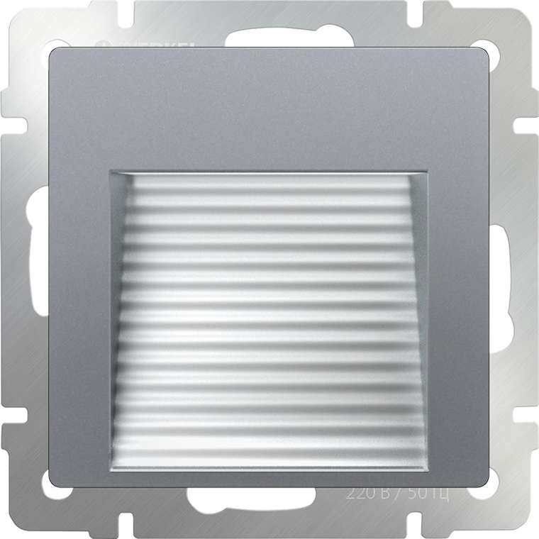 Встраиваемая LED подсветка серебряный WL06-BL-02-LED Встраиваемые механизмы серебряные