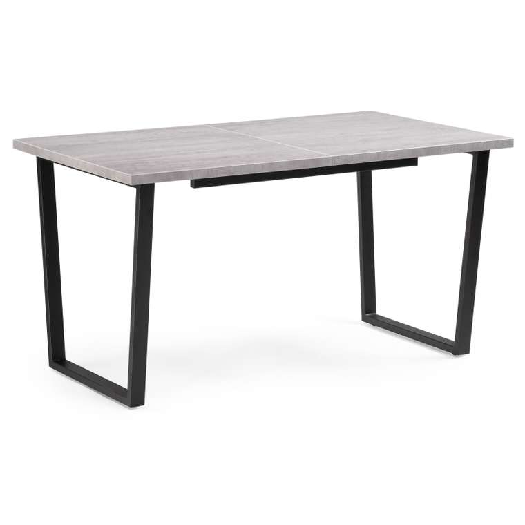 Обеденный раздвижной стол Лота Лофт 140 серого цвета