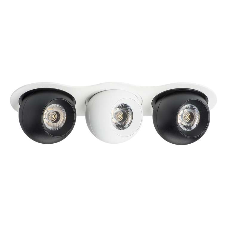 Светильник INTERO LED 9W*3 850LM*3 24G БЕЛЫЙ/ЧЕРНЫЙ 4000K (217636+217074+217064+217074)