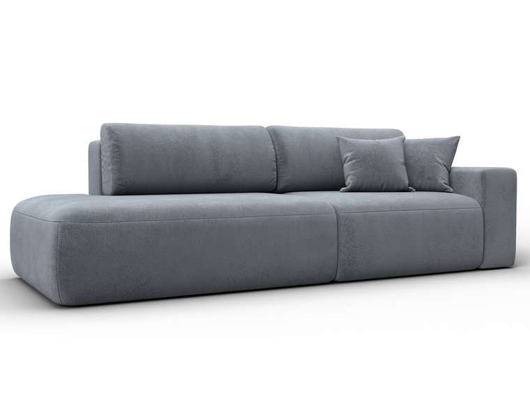 Диван-кровать Лига 036 Модерн серого цвета с правым подлокотником