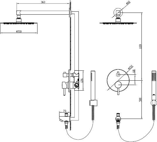 Душевой комплект Shower Panels