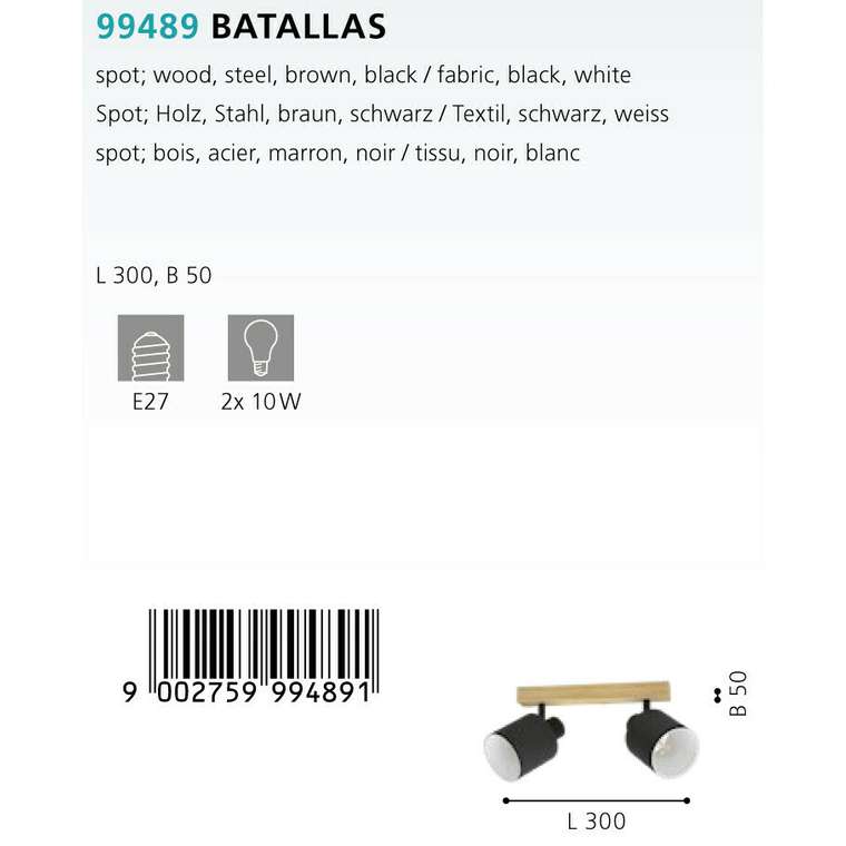 Спот Eglo Batallas 99489
