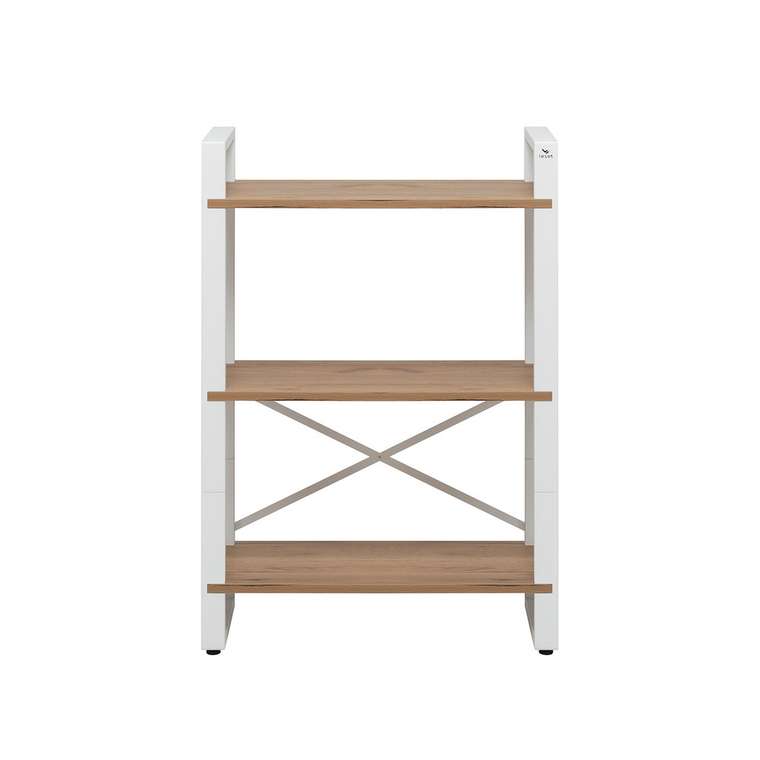 Стеллаж Стилвуд 123 бело-бежевого цвета