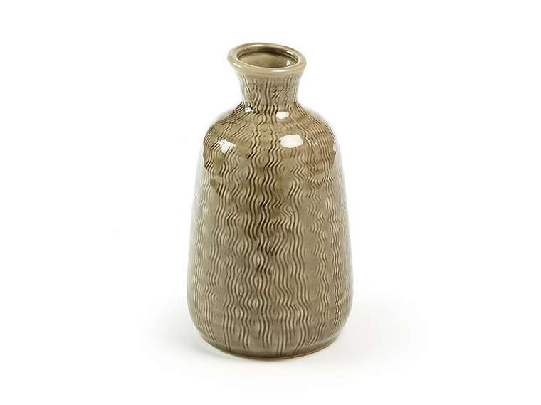 Керамическая ваза Allyson коричневого цвета