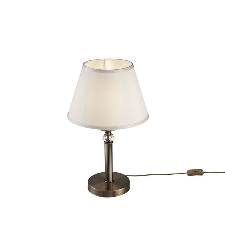Настольная лампа Alessandra с белым плафоном